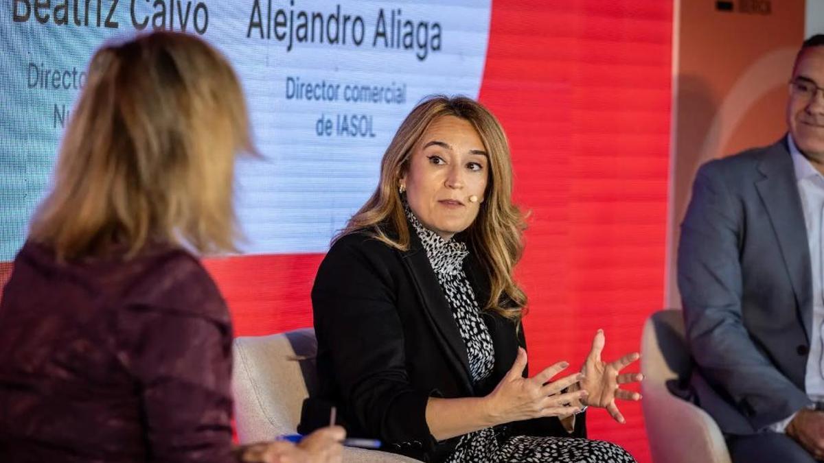 Beatriz Calvo, directora general de Nunsys Group durant la seva intervenció en l'esdeveniment de Saragossa