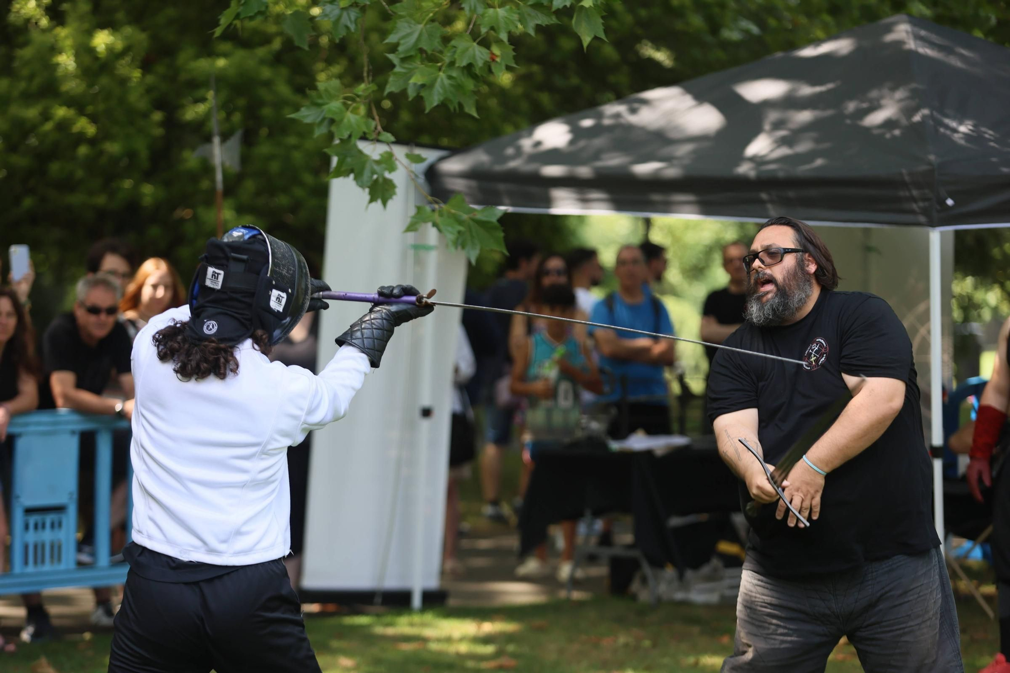 EN IMÁGENES: Los talleres de esgrima del Festival Celsius en Avilés