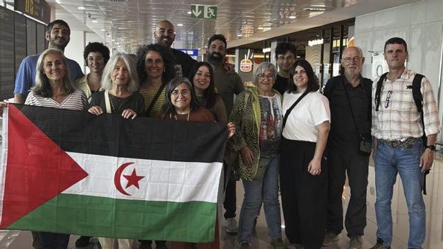 La delegación de Balears antes de partir a los campos de refugiados.