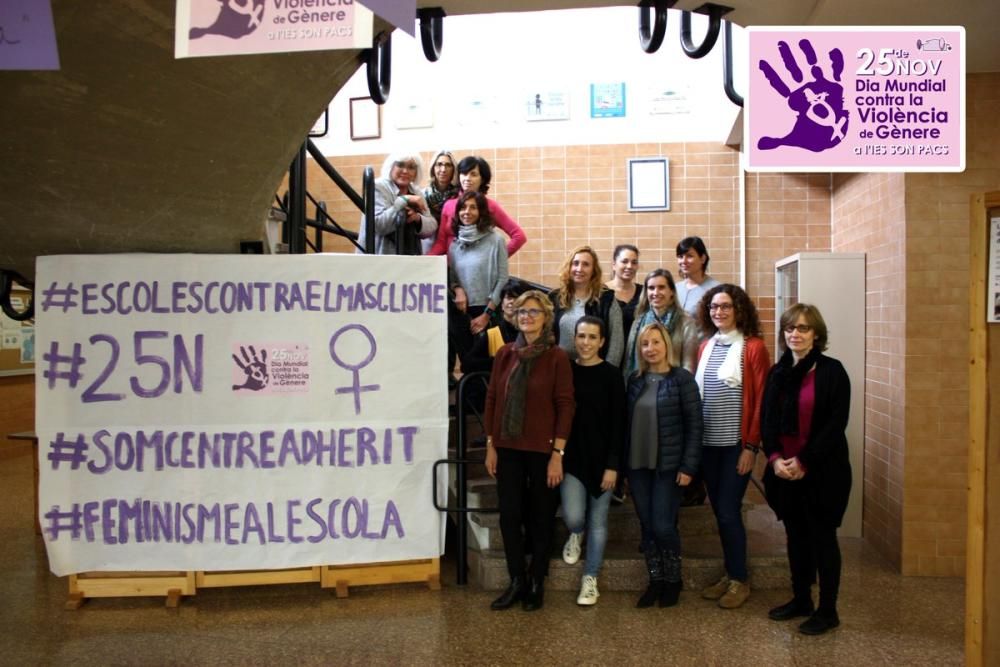 Feminisme a l'escola: Actos contra la violencia machista