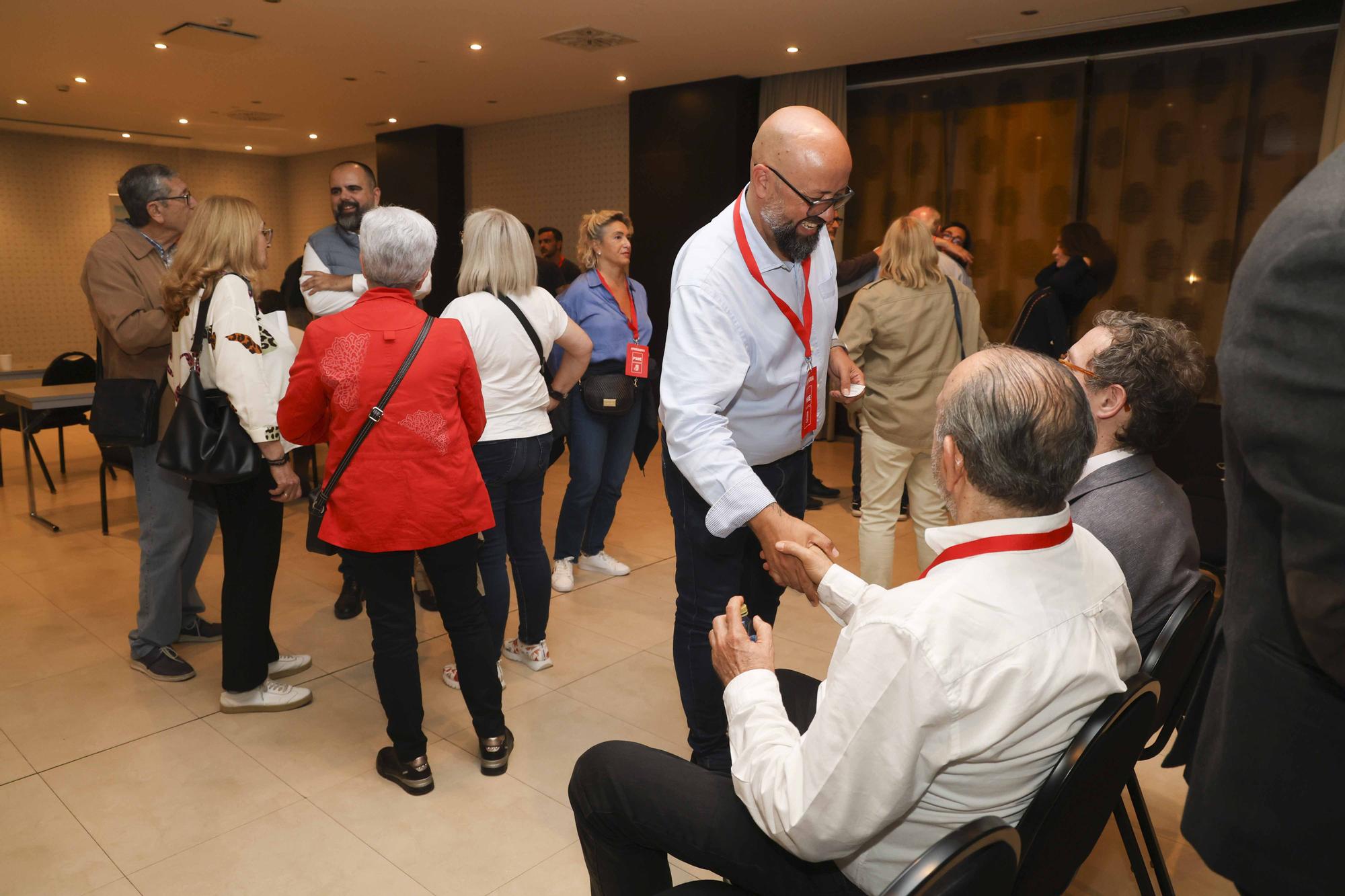 Asi ha sido la noche electoral en el PSOE de Alicante