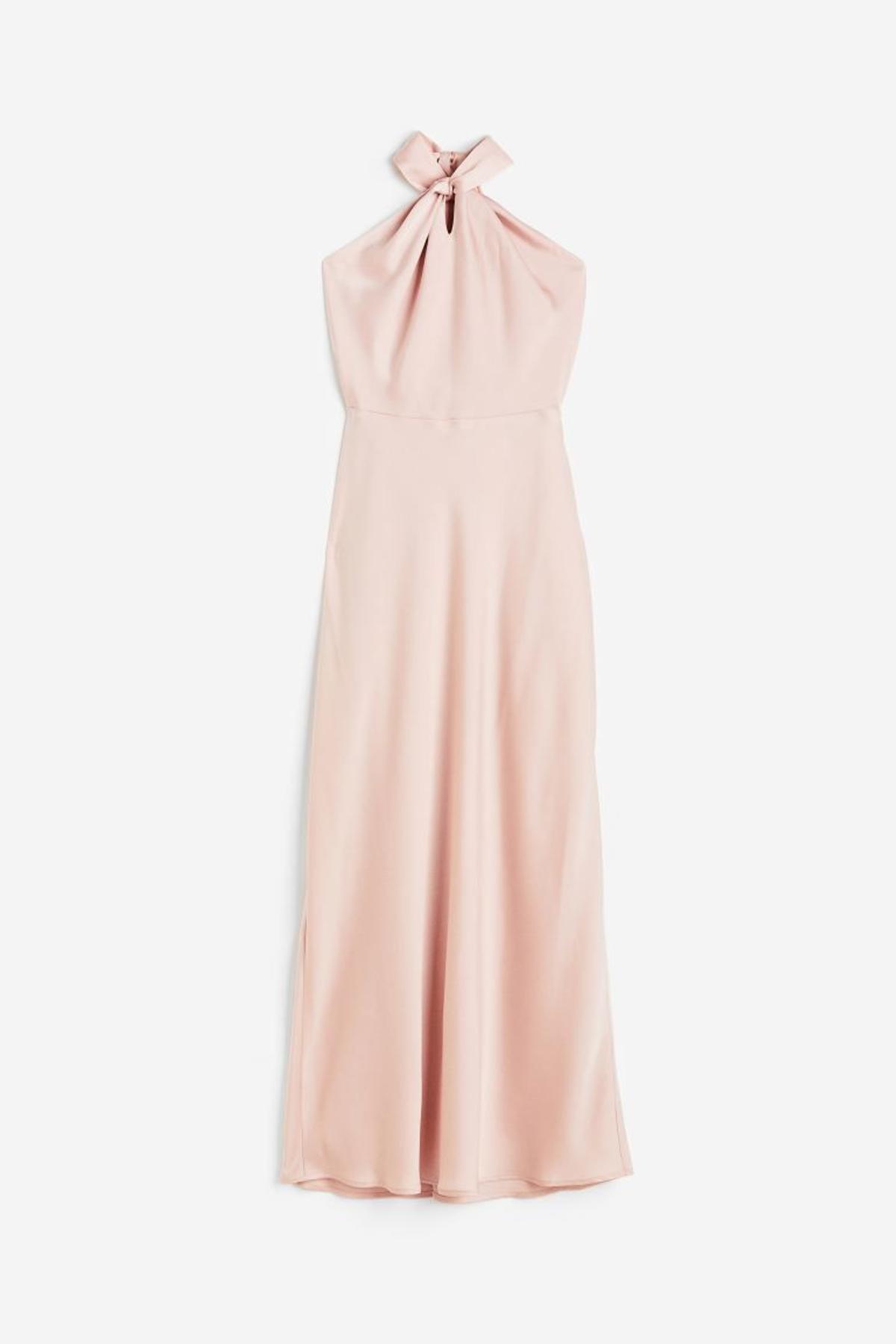 Vestido lencero rosa de H&M