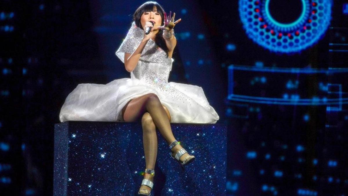 australia s dami im performs the song  eurovision television