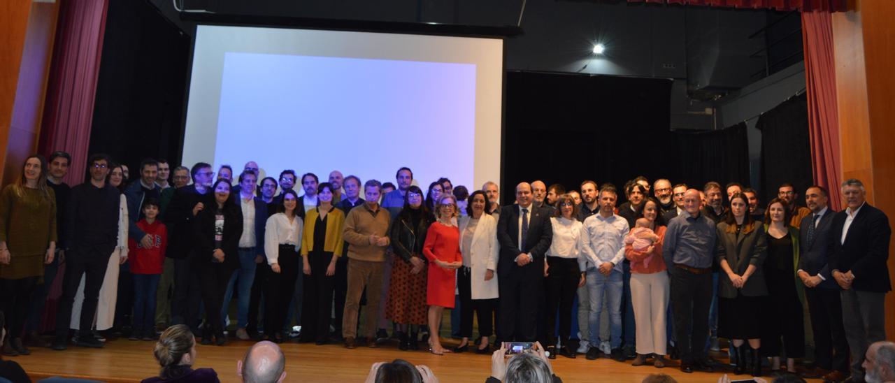 Foto de familia tras la gala