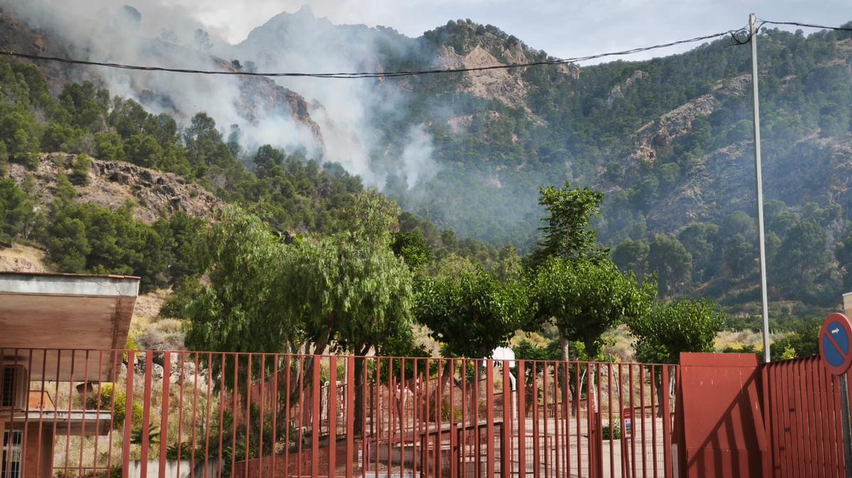 Las imágenes del grave incendio forestal en Los Garres (Murcia)