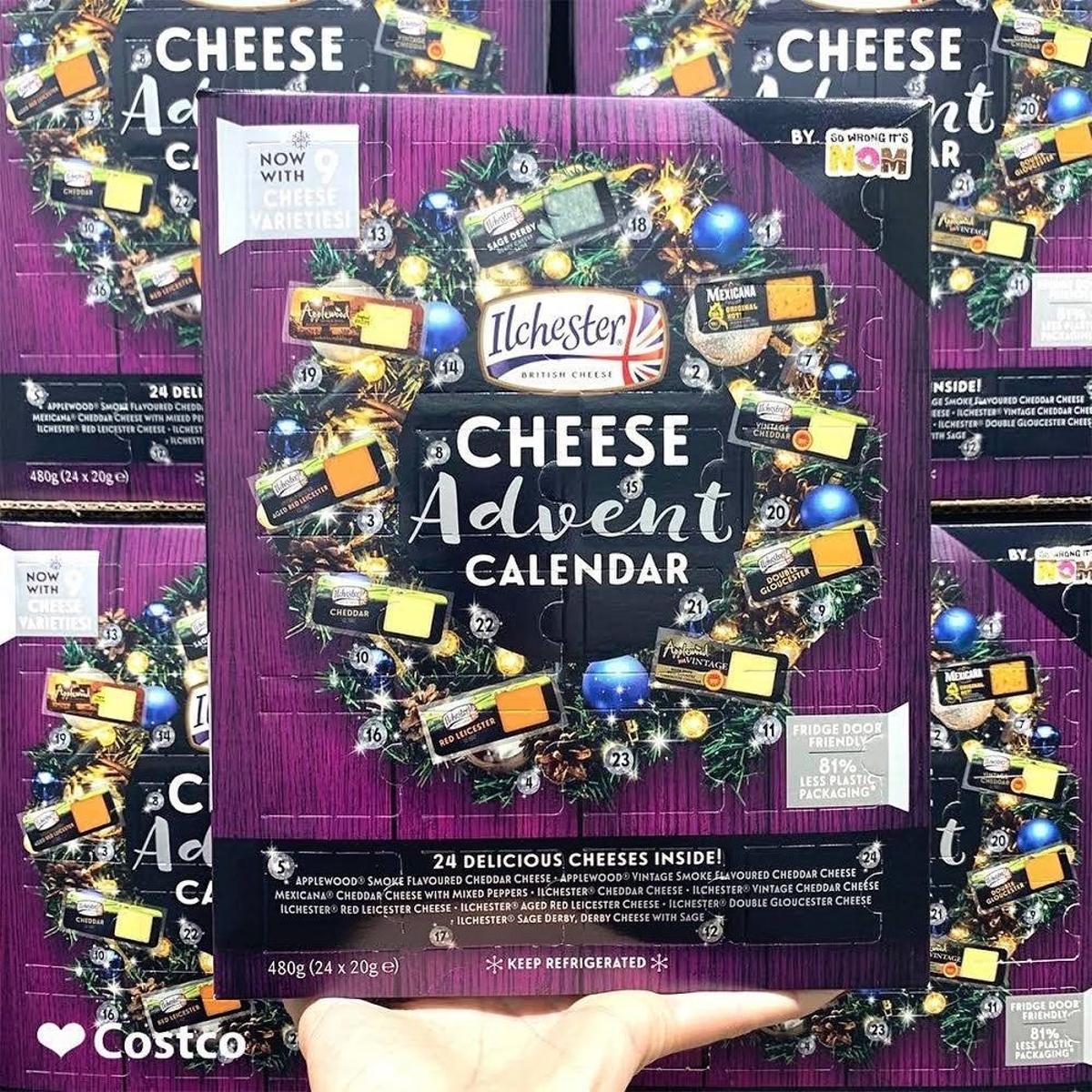 Calendario de quesos de Costco