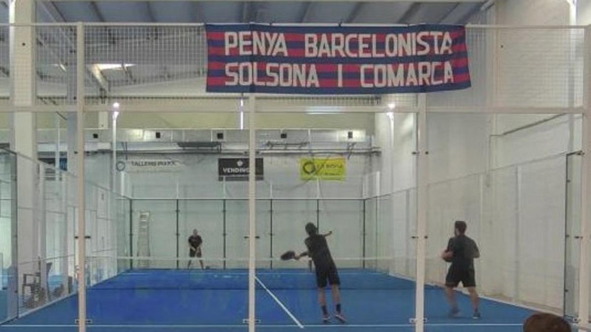 Uno de los partidos de pádel organizados por la PB Solsona i Comarca