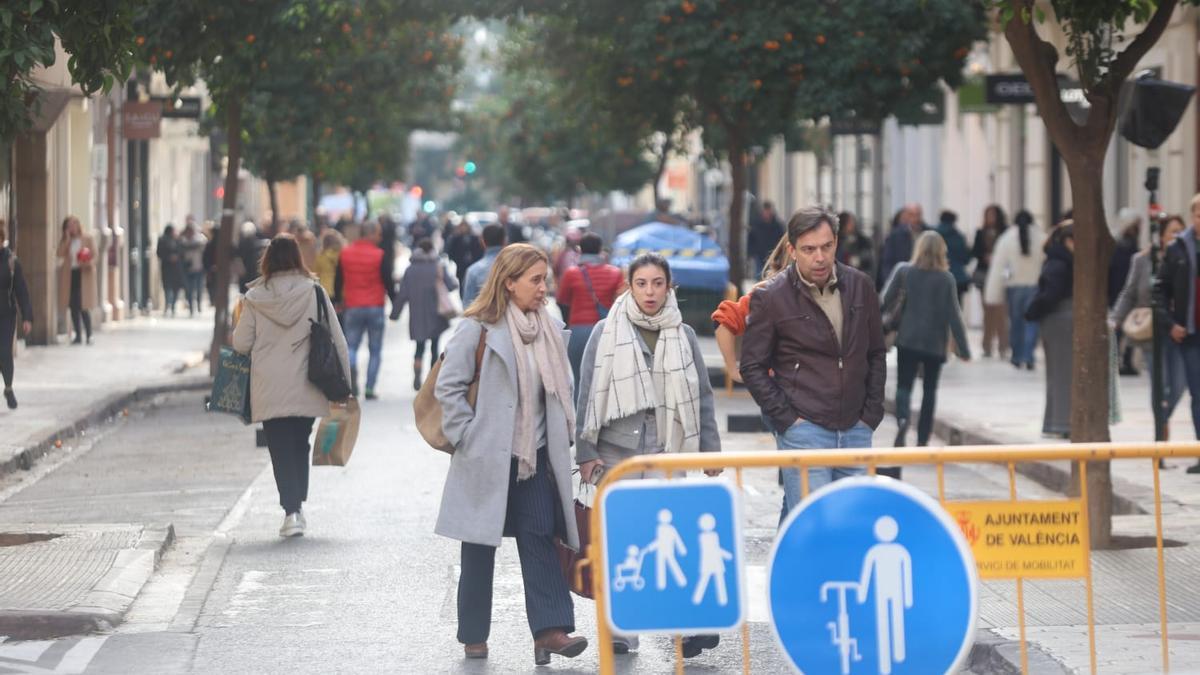 Cierran al tráfico un tramo de la calle Jorge Juan como prueba piloto