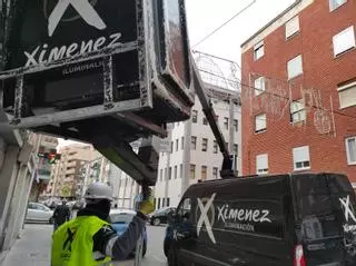 Una iluminación navideña en Sagunt que veta a Papá Noel y se estrena hoy