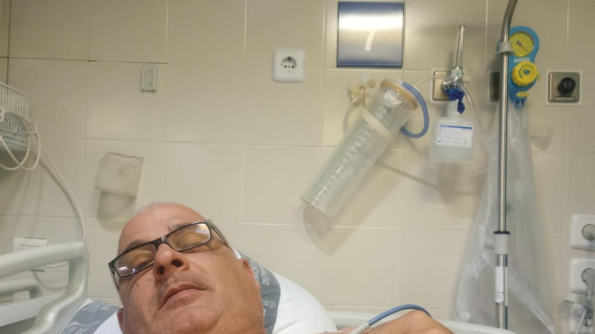 Juna Cantero ha sido trasladado al hospital Arnau de Vilanova, donde permanece en observación.