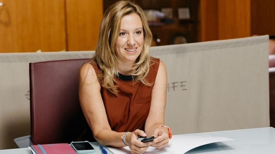 Rosa Dávila, ayer en la sede de la corporación.