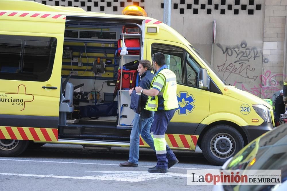 Incendio en un piso en San Andrés