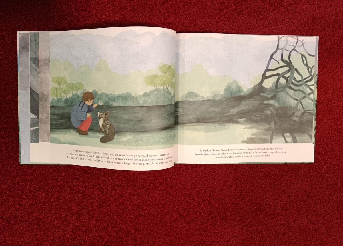 Una de las ilustraciones de "El nogal".