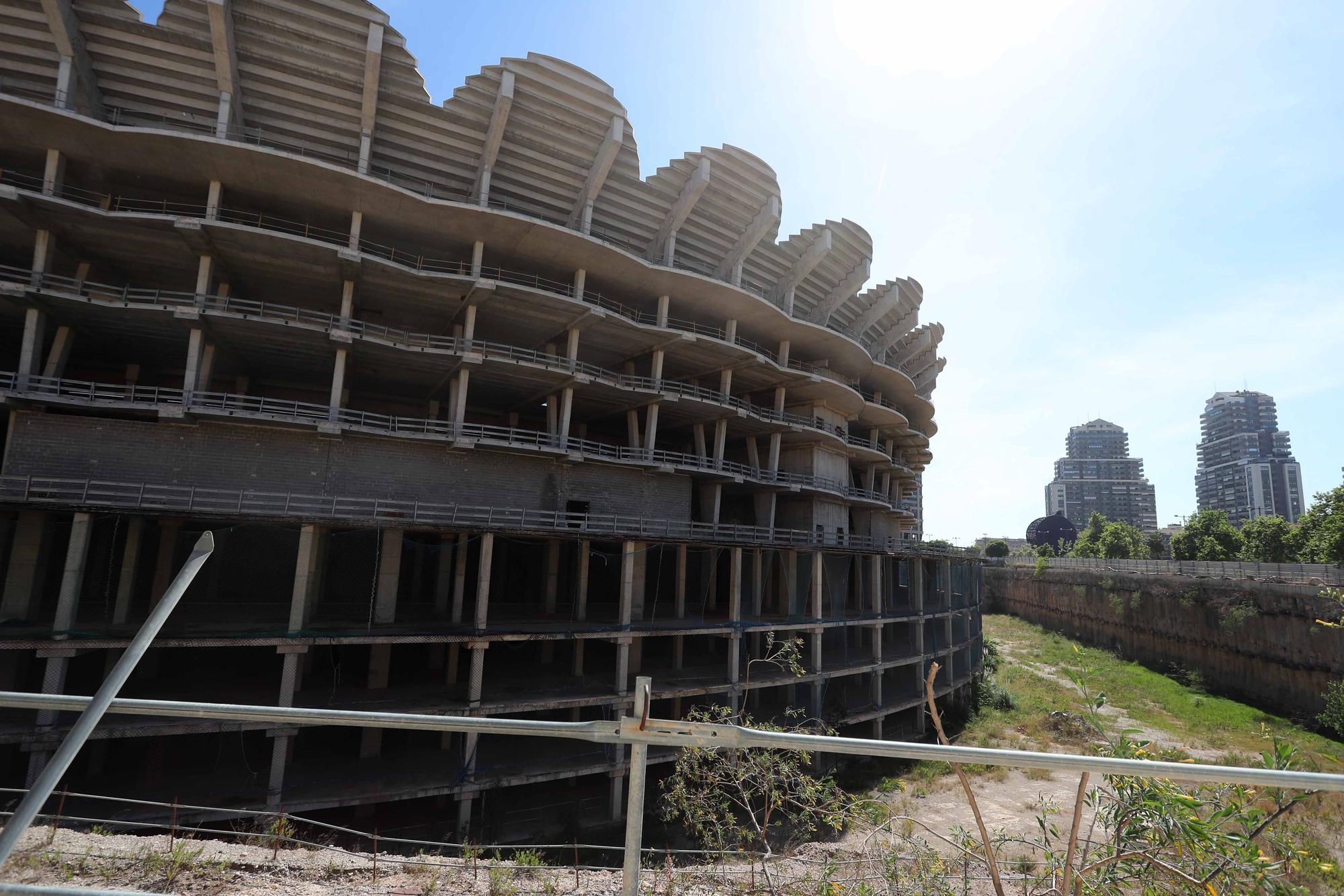 Las obras en el nuevo Mestalla como nunca las habías visto antes