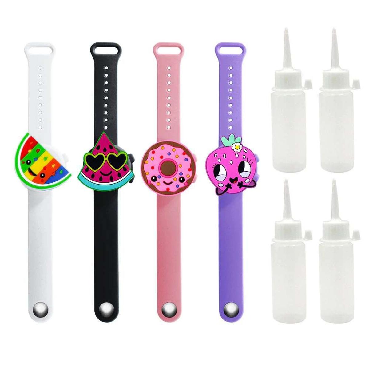 Pulseras de gel hidroalcohólico con dibujillos pop de Aliexpress