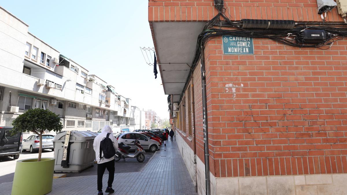 Calle José Gómez Monpean que también entra en el listado de viales franquistas del Ayuntamiento