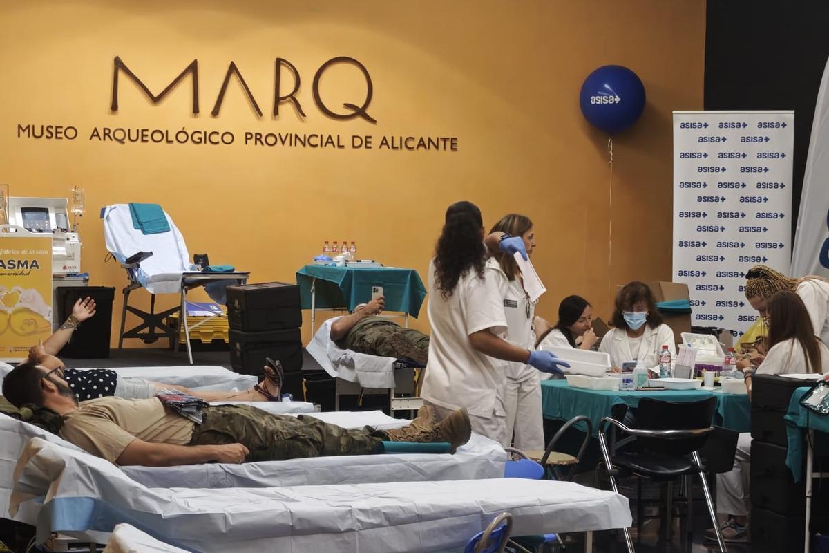 Maratón de donación de sangre y plasma el lunes en el MARQ de Alicante