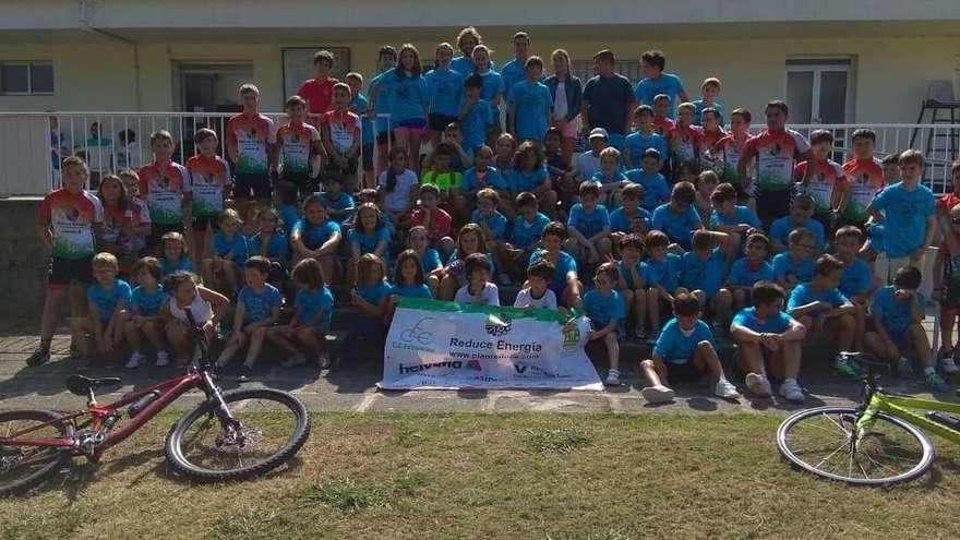 El Club Ciclista Estradense, en el campus de verano