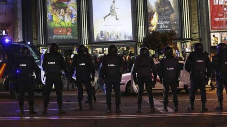 Nueva manifestación con incidentes y disturbios en Madrid