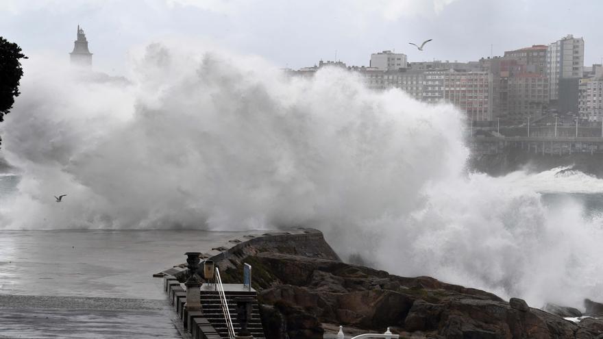 La borrasca &#039;Bella&#039; azota A Coruña