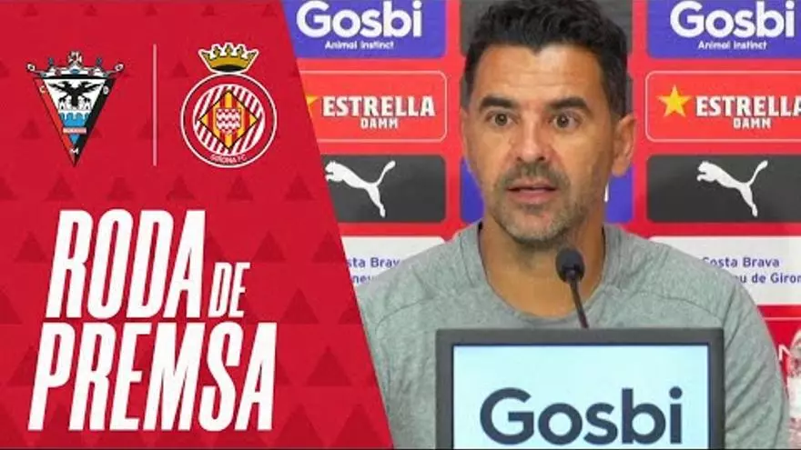Roda de premsa de Míchel prèvia al Mirandés