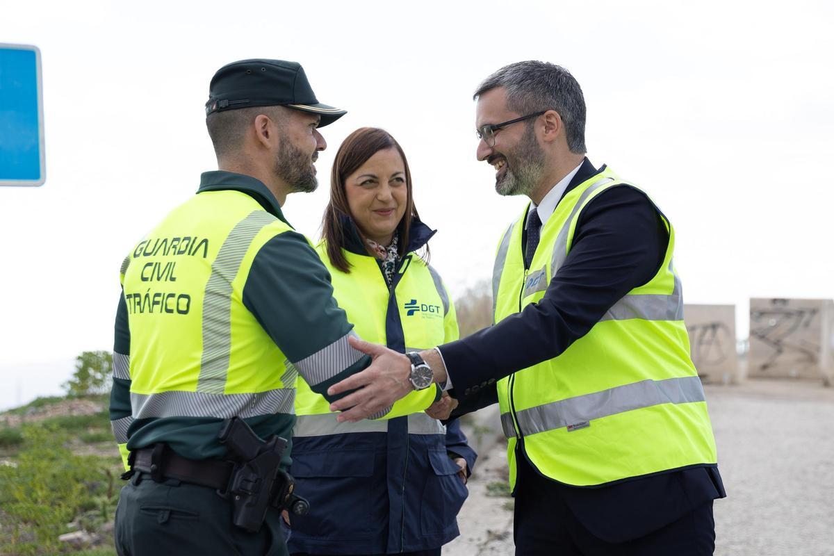 Lucas, junto a Jerez y Utrabo este jueves durante la presentación de la operación especial de tráfico de Semana Santa.