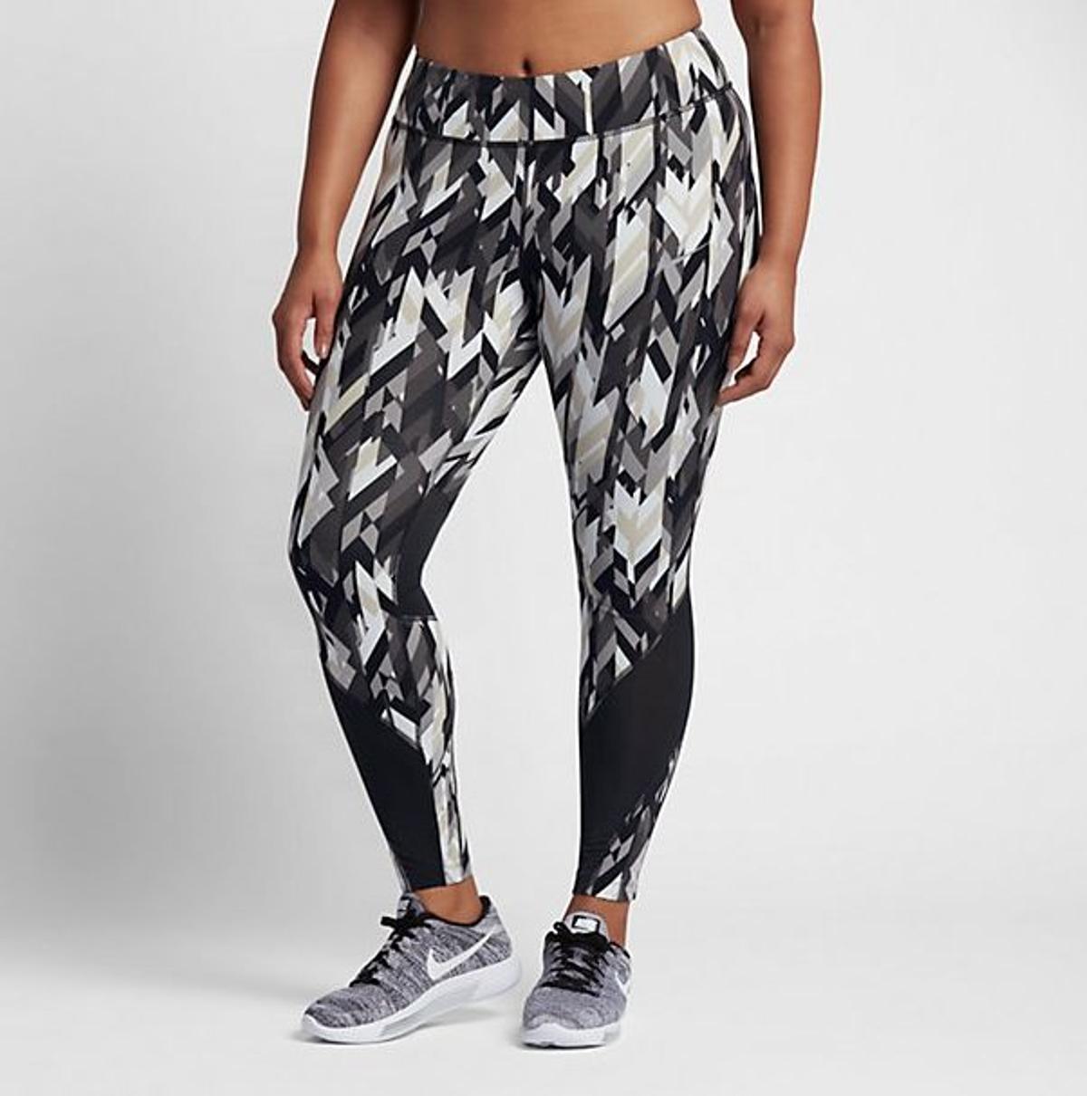 Nike 'Plus size': Mallas estampadas en gris