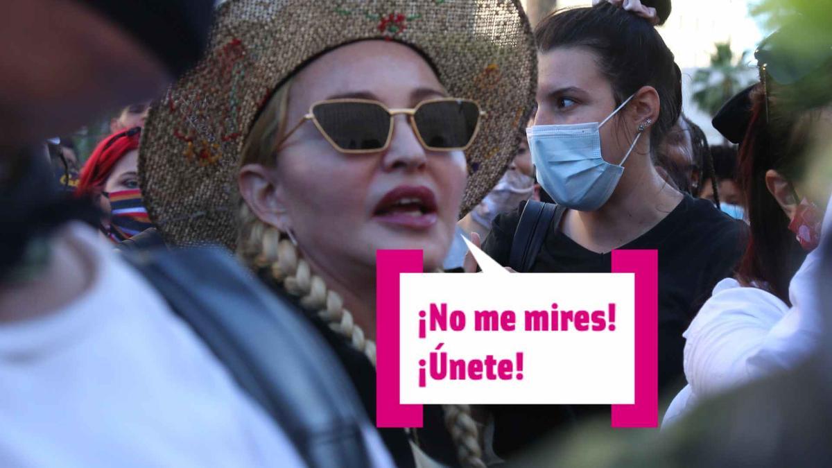 Madonna dice que no la mires, que te unas a ella