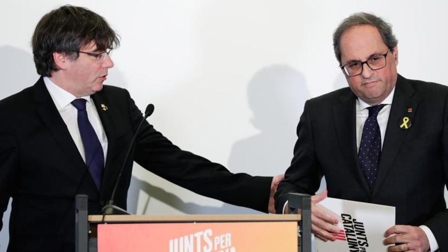 Carles Puigdemont y Quim Torra.