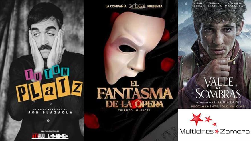 El Fantasma de la Ópera, el monólogo de Jon Plazaola  y  cine, en nuestos sorteos de la semana