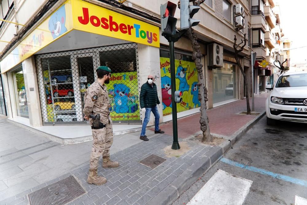 Así están las calles de la Región en el cuarto día de confinamiento
