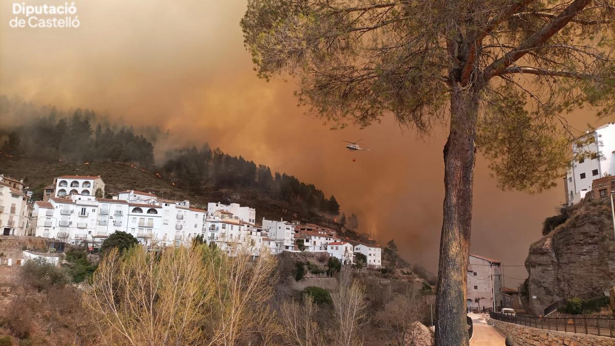 El municipi de Montán, a Castelló, prop d&#039;una zona on s&#039;ha propagat l&#039;incendi