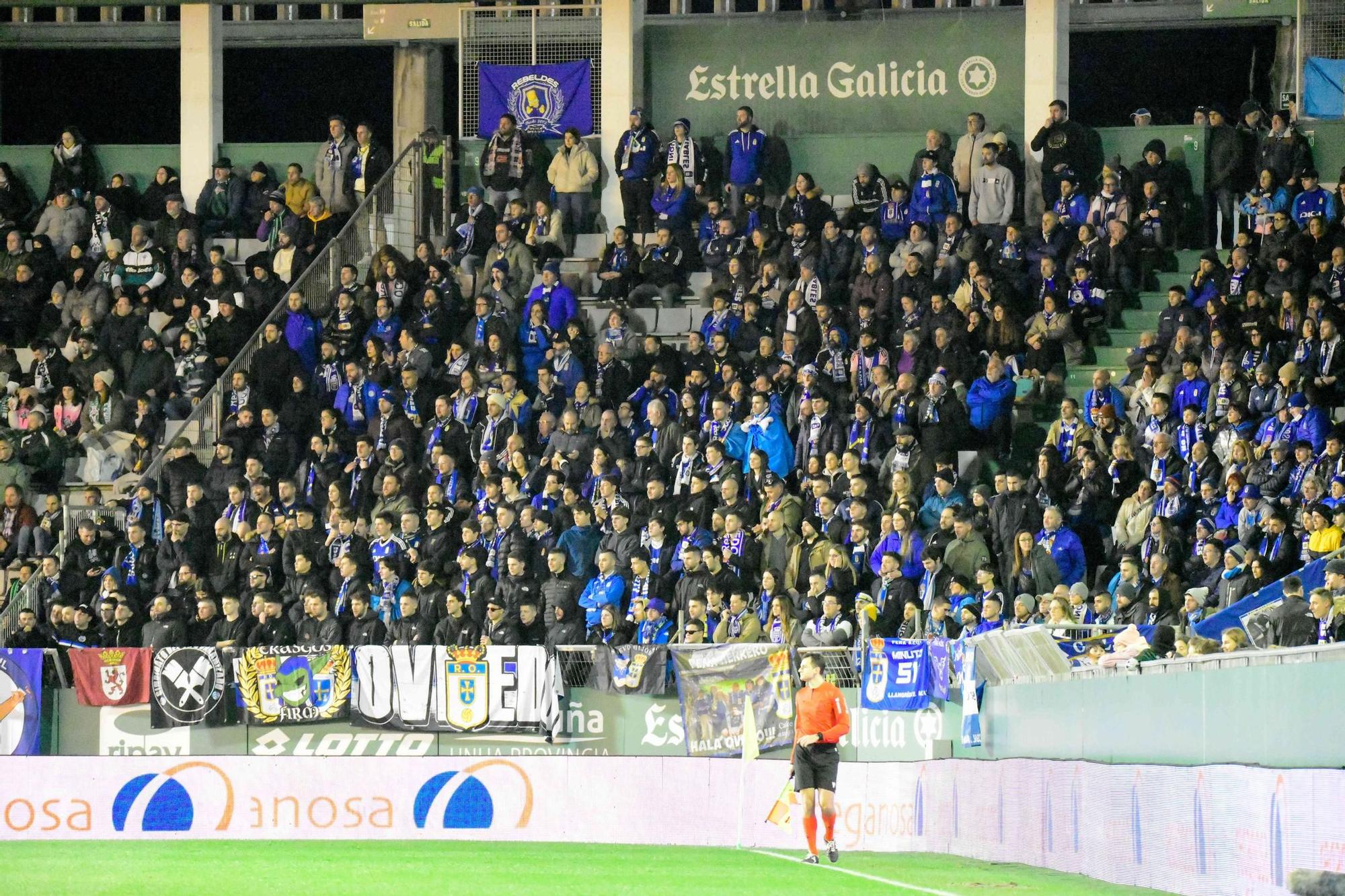 EN IMÁGENES: Racing de Ferrol - Real Oviedo, con gran presencia de afición oviedista