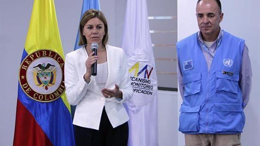 Cospedal ve en observadores en Colombia mejor modelo política exterior España