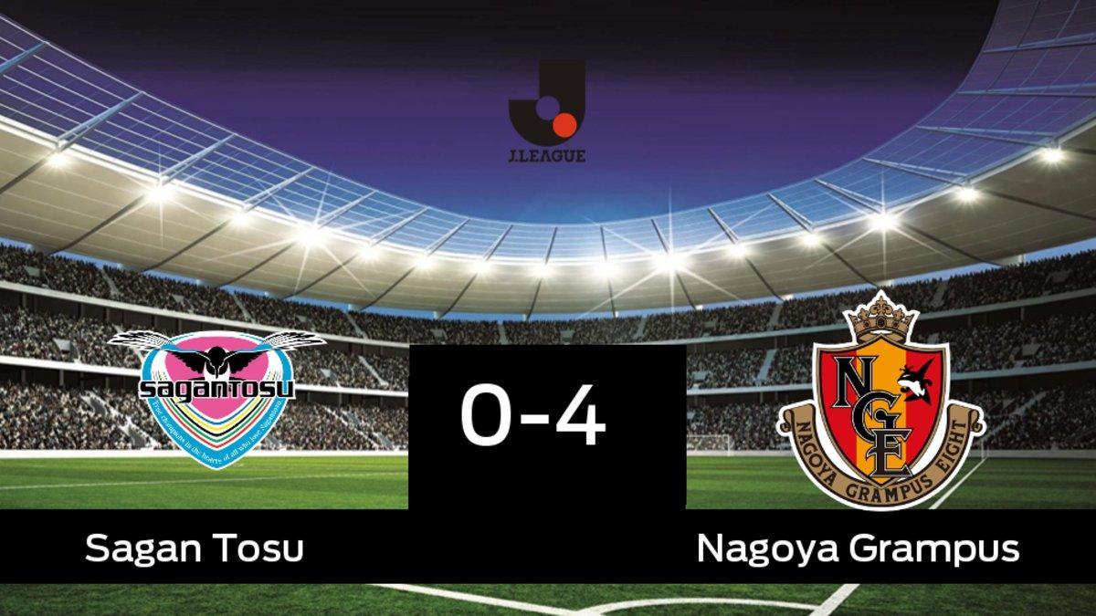 Empate 0-4 en el primer partido de la eliminatoria entre Sagan Tosu y Nagoya Grampus