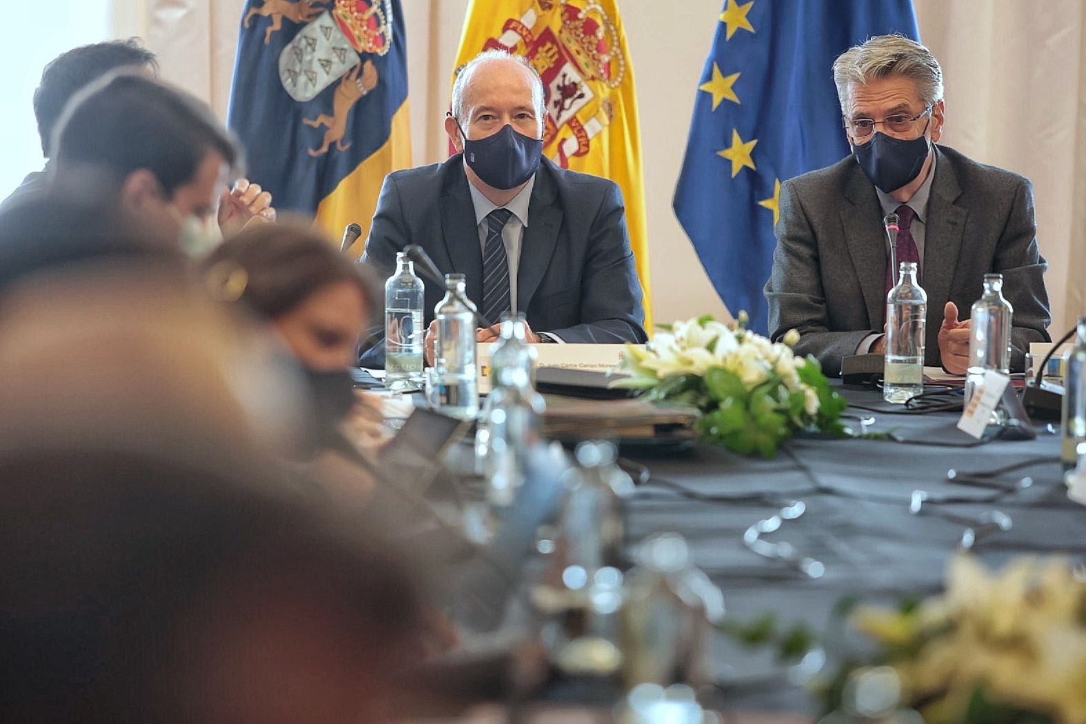 El ministro de Justicia, Juan Carlos Campo, en la reunión de la Conferencia Sectorial de Justicia