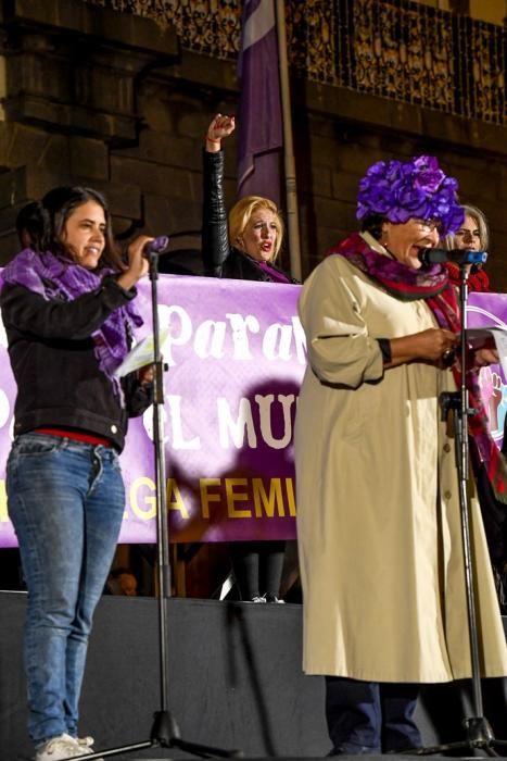 GENTE Y CULTURA 07-03-19  LAS PALMAS DE GRAN CANARIA. 8M Día Internacional de la Mujer. Manifestación por el 8M Día Internacional de la Mujer. FOTOS: JUAN CASTRO