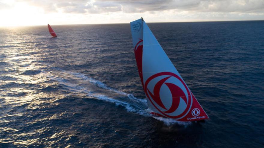 El Dongfeng se impone al Mapfre en la etapa cero de la Volvo