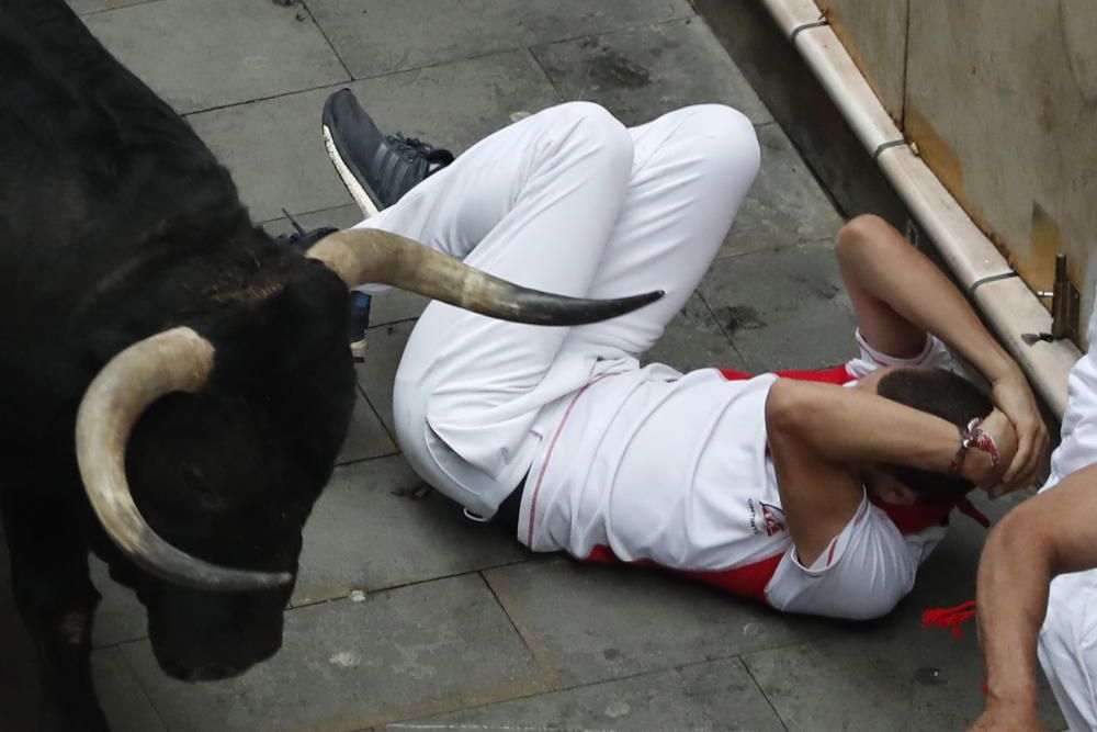 Quart encierro de San Fermín.