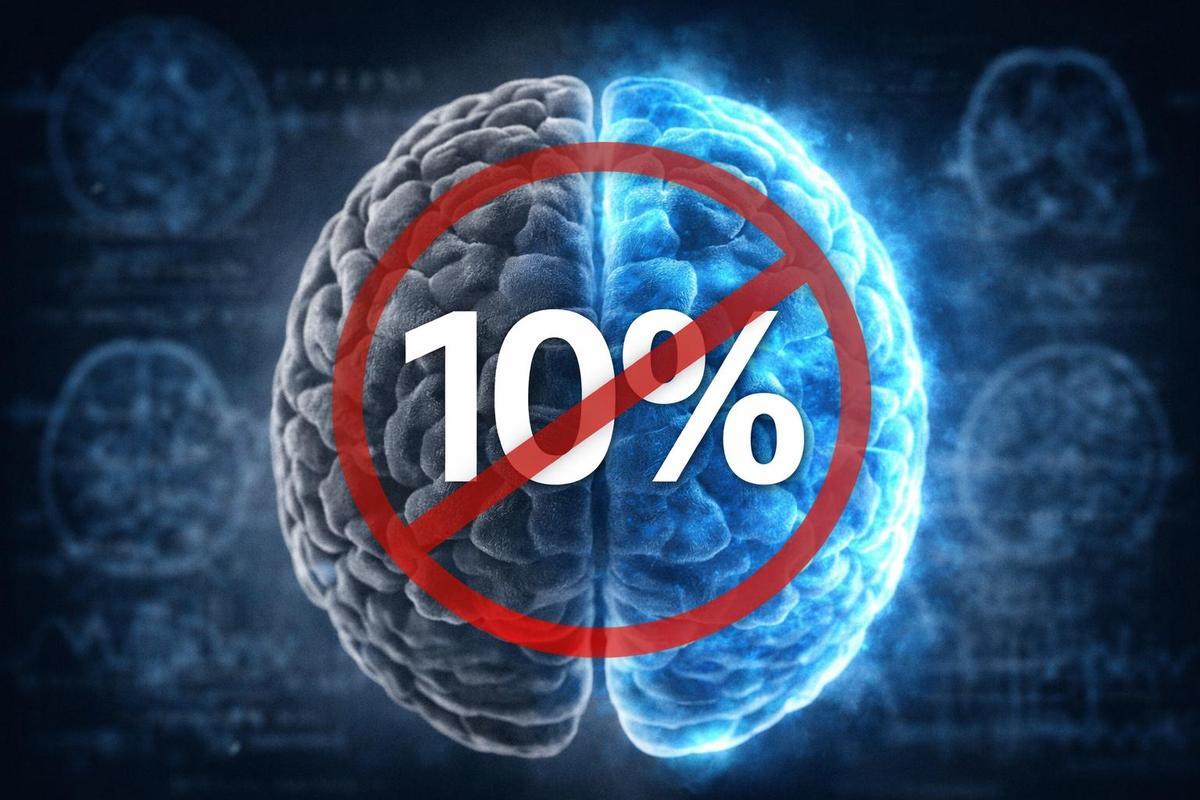 El mito del 10% del cerebro: por qué es falso y por qué tanta gente sigue creyéndolo