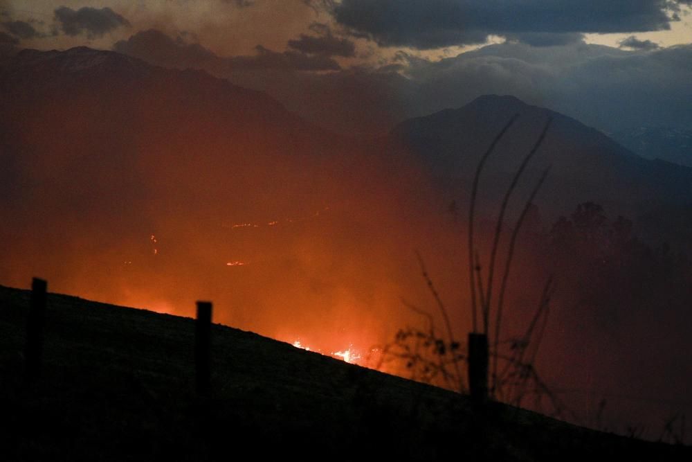 Fuego en la zona de Oviedo