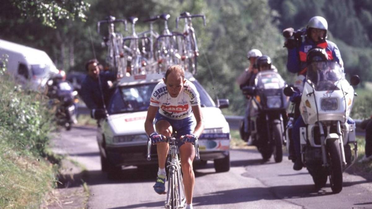 Pantani, en una imagen de archivo de 1994