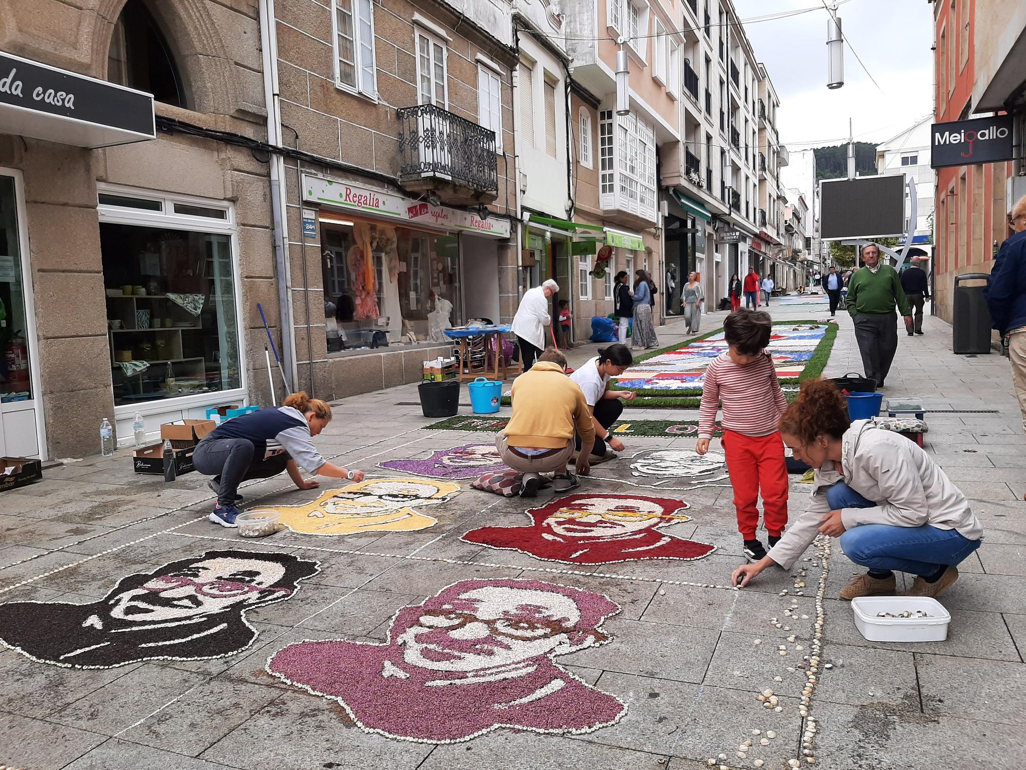 La fiesta de las alfombras florales y del Corpus en Bueu (I)