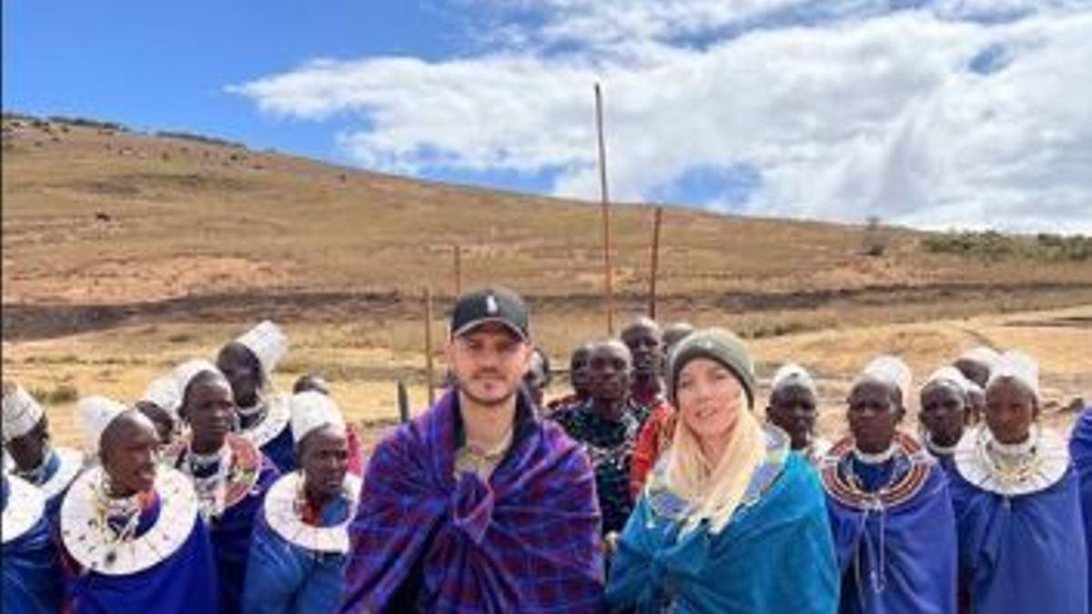 Icardi y Wanda Nara, en África