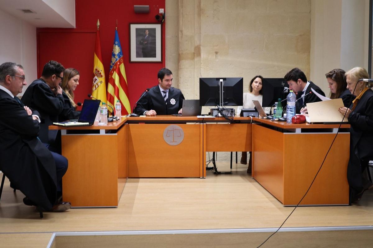 Imagen de la última sesión del juicio celebrada este jueves.