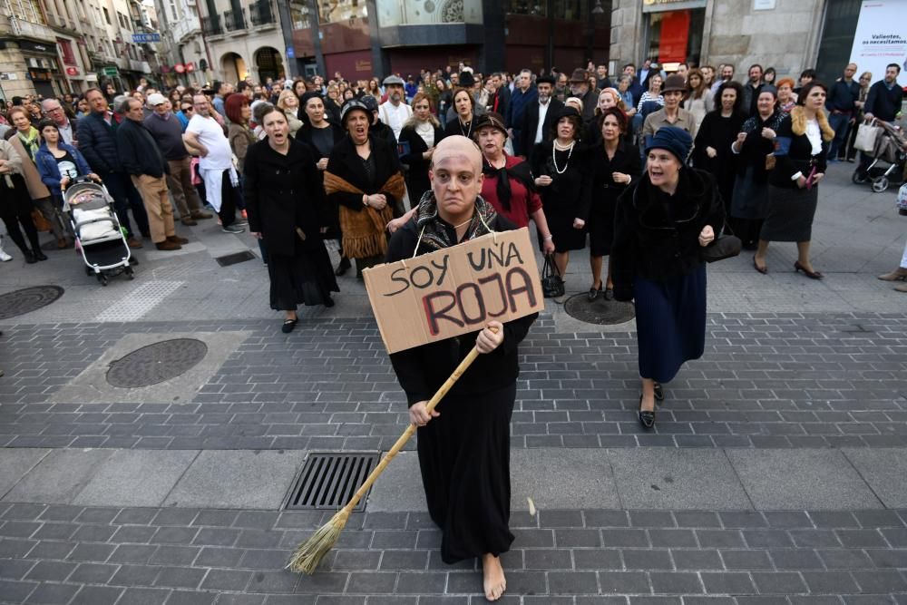 Memoria histórica | Las calles de Pontevedra revivieron ayer la represión del 36 contra las mujeres