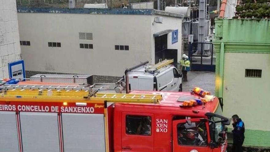 La estación de Vilalonga el día que se produjo la avería. // Muñiz