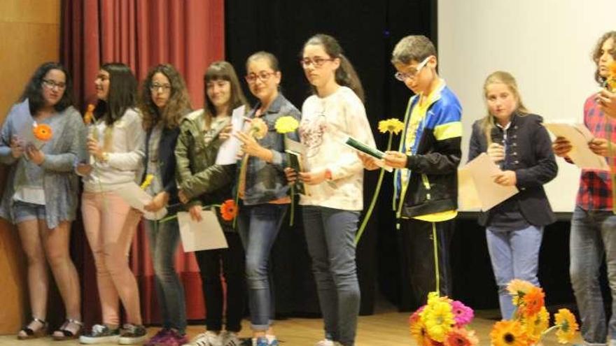 Ganadores del certamen literario del IES Sanxenxo