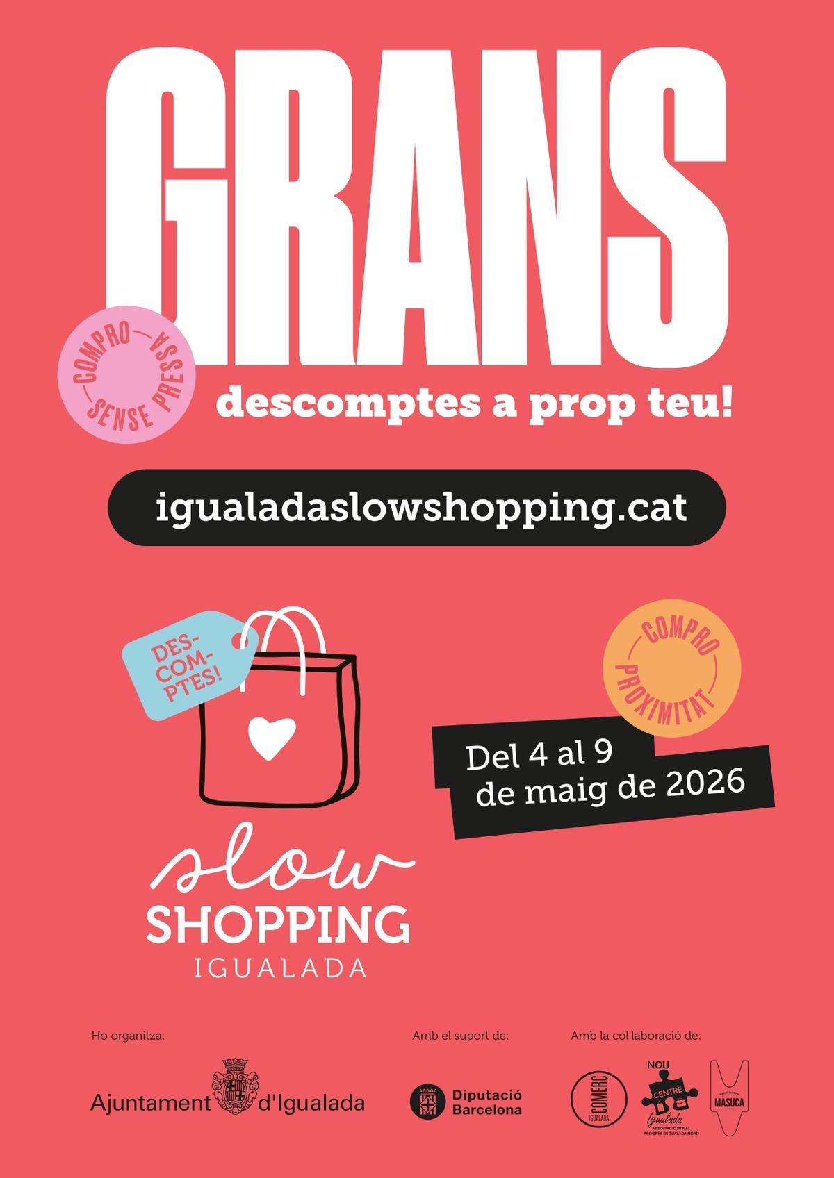 Cartell Igualada Slow Shopping