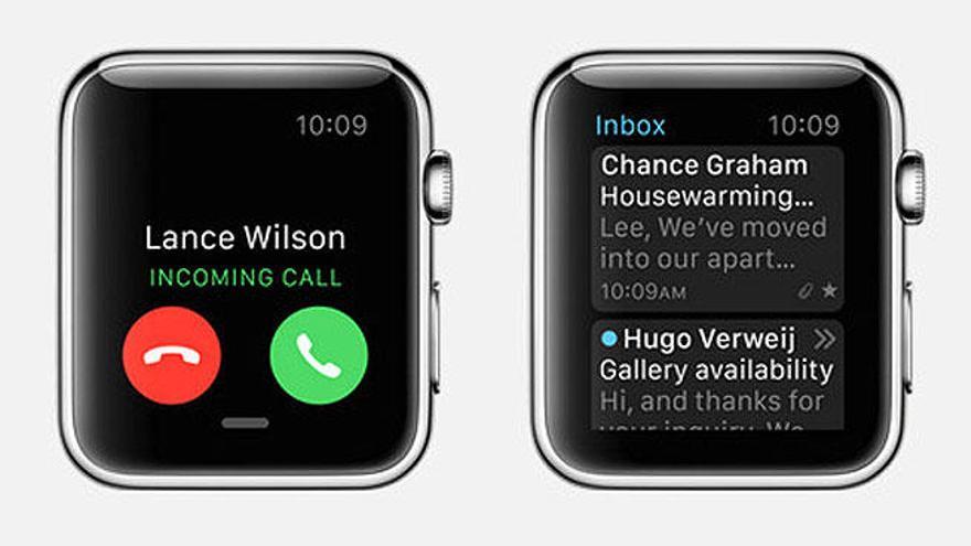 Modelos Apple Watch con la nueva tipografía.